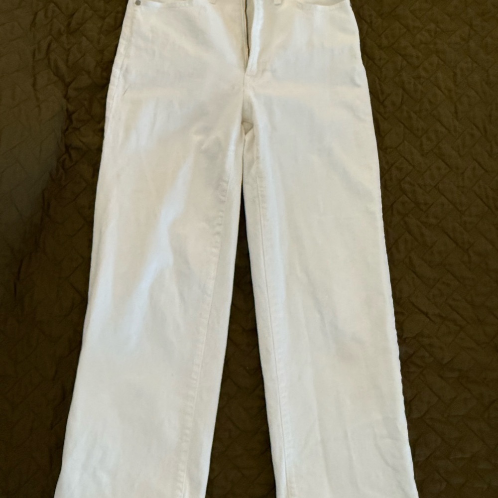Madewell Women's Straight Leg White Jeans